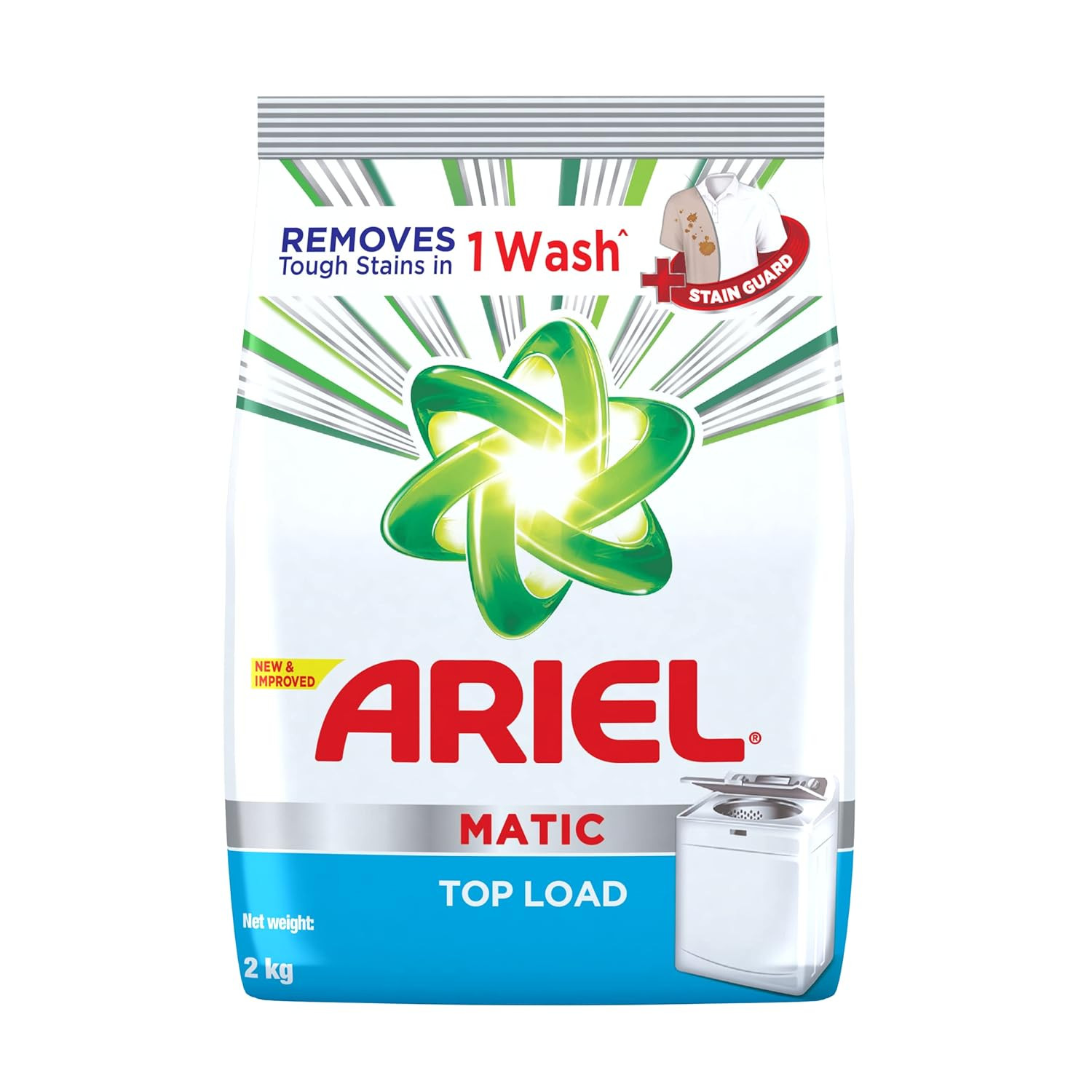 Ariel Matic Top Load Detergent Washing Powder - 2 Kg, 1 Count