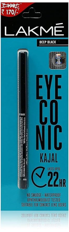 Lakmé Eyeconic Kajal, Black/Blue, 0.35g