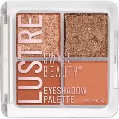 SWISS BEAUTY Lustre Eyeshadow Palette 5 g  (Nude Addict)