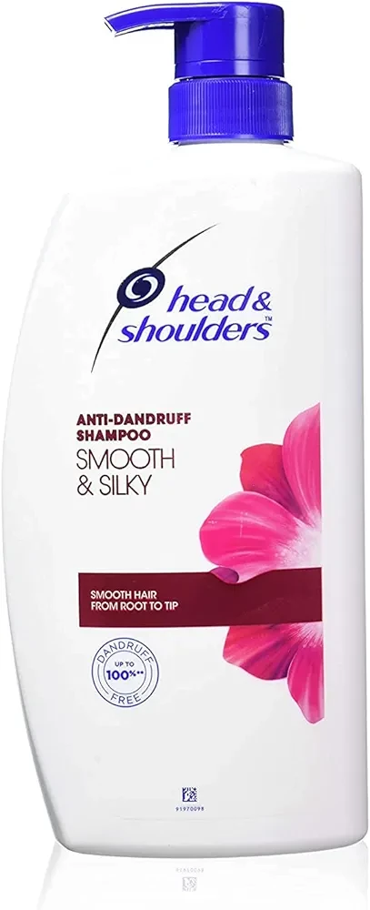 Head & Shoulders Smooth and Silky, Anti Dandruff Shampoo for Women & Men , 1 L