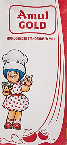 Amul Gold Homogenized Milk, 1 L