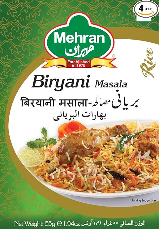 Mehran Biryani Masala ,55 Gms (Pack Of 4 ),Turmeric